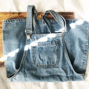 [SOLD] Denim jumper overalls dress